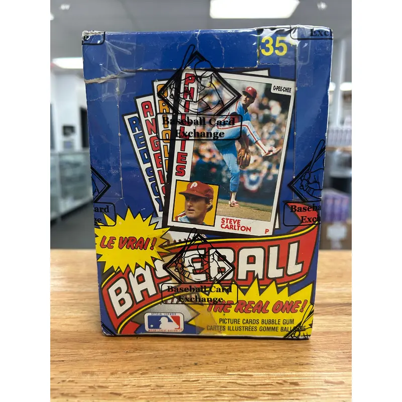 1984 O-Pee-Chee Baseball BBCE Wrapped Wax Box