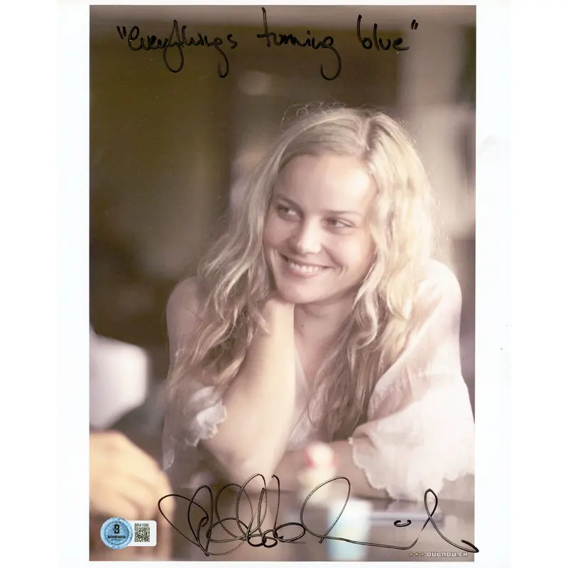 Abbie Cornish Jack Ryan "Everythings... Blue" Signed 8.5x11 Photo BAS #BR41096