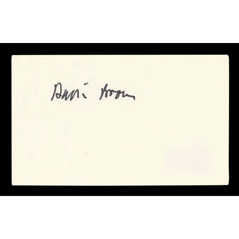 David Brown The Year Between Signed 3x5 Index Card Autographed BAS #AD70146