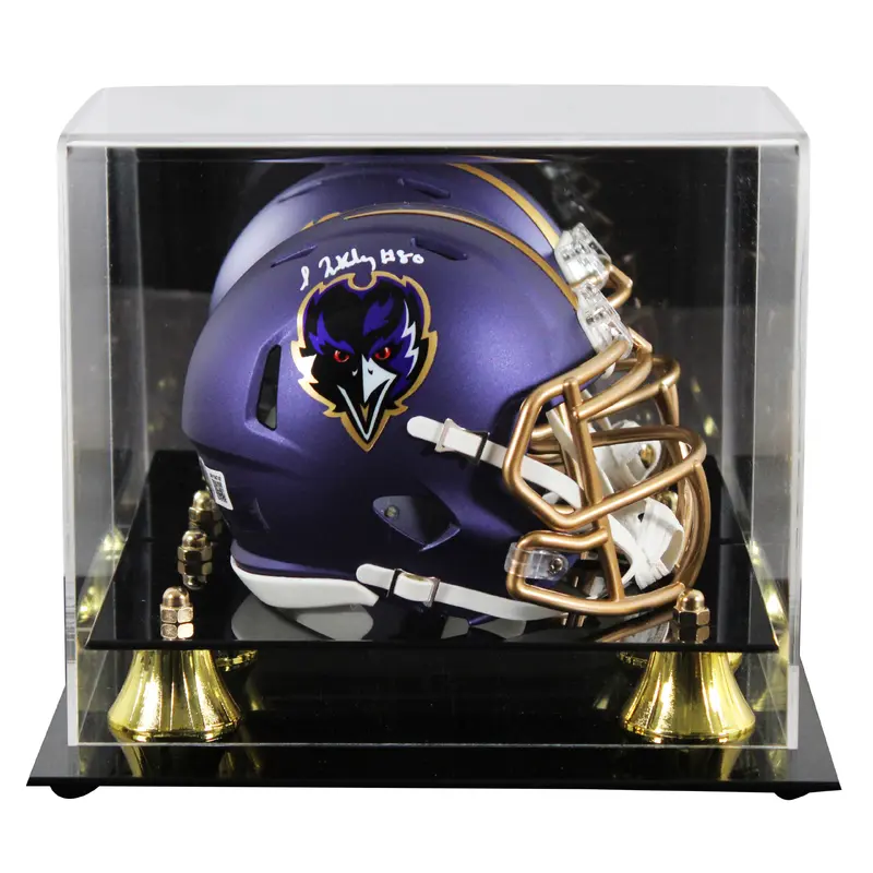 Ravens Isaiah Likely Signed 2024 On-Field Alt Speed Mini Helmet W/ Case BAS Wit