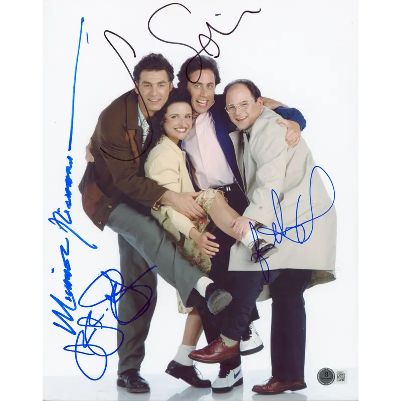 Seinfeld (4) Seinfeld, Alexander, Richards +1 Signed 11x14 Photo BAS #AE09473