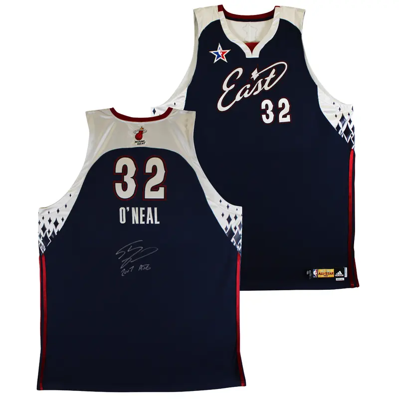 Shaquille O'Neal Signed Team Issued Navy 2007 NBA ASG Adidas Jersey BAS & SIA