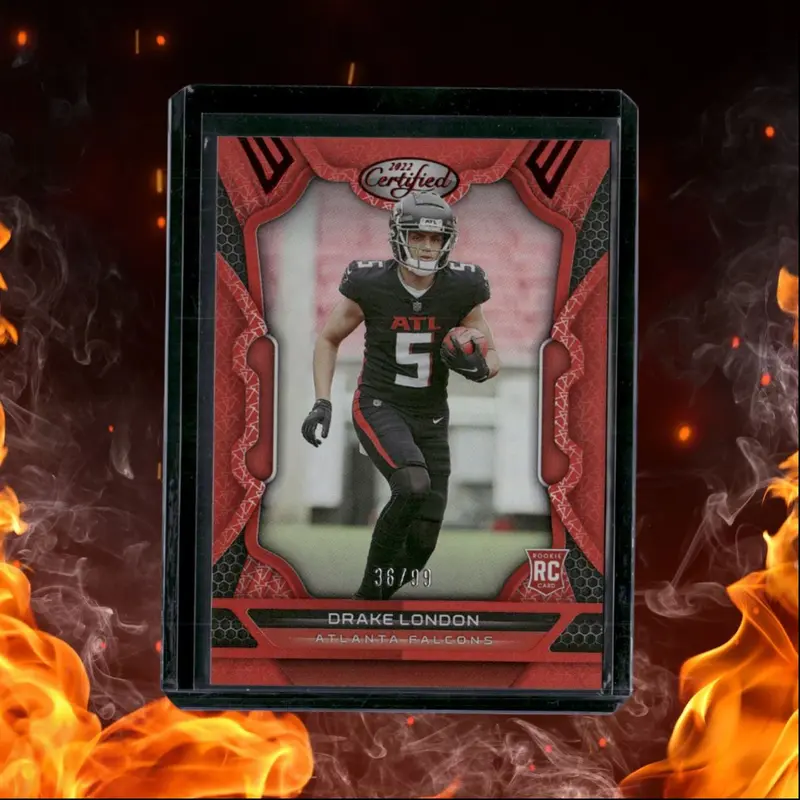 2022 Panini Certified Drake London Mirror Red Rookie 36/99 #112
