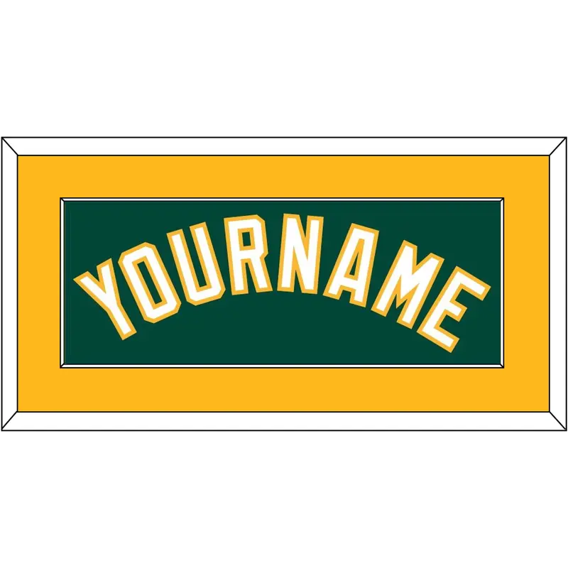 Oakland Name - Alternate Green - Single Mat 2