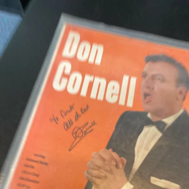 Don Cornell Signed Autographed Vintage LP Record