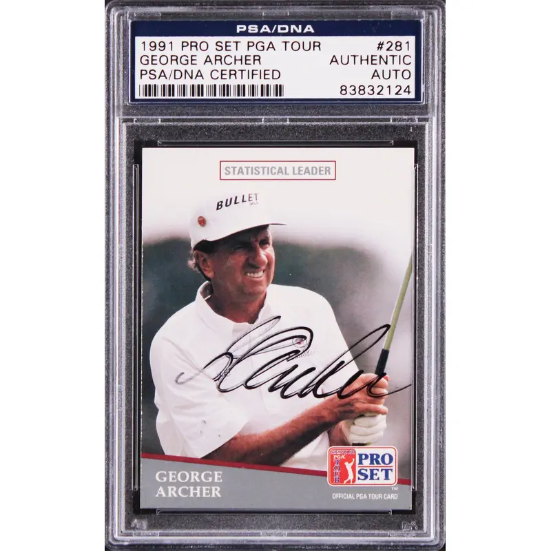 George Archer Authentic Signed 1991 Pro Set PGA Tour #281 Card PSA/DNA Slabbed