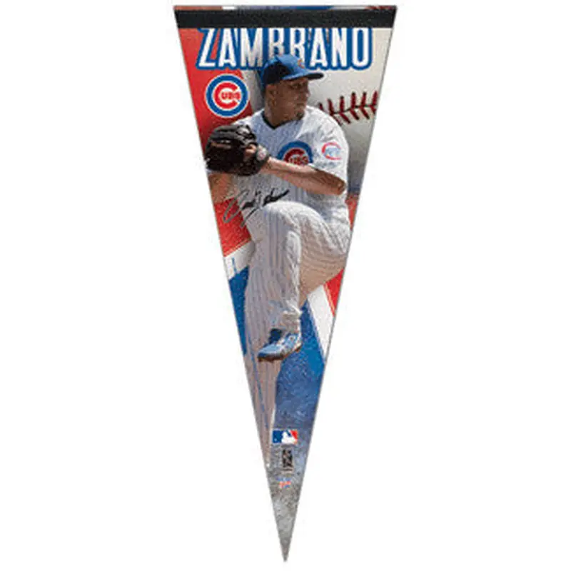 Carlos Zambrano "Signature" Premium Felt Pennant L.E. /2,009