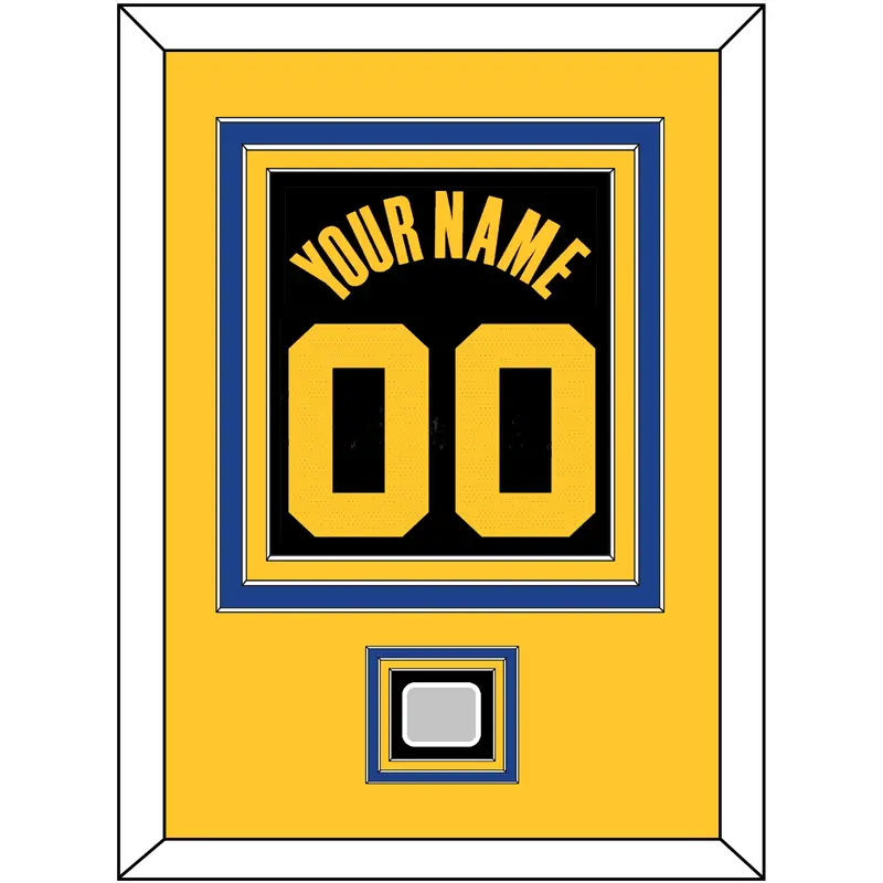 Golden State Name & Number With Finals Patch - Black City (2021-2022) - Triple Mat 4