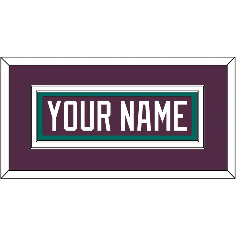 Anaheim Nameplate - Road Purple (1993-2006) - Double Mat 2