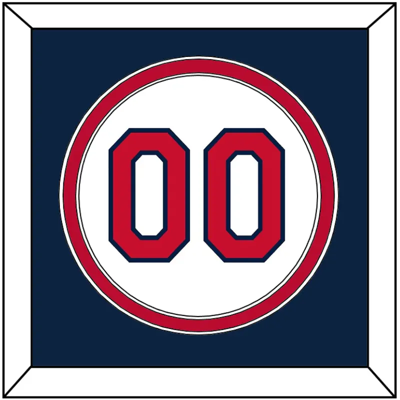 Cleveland Number - Home White (2012-2021) - Double Mat 3