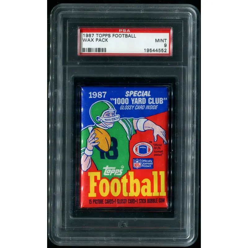 1987 Topps Football Unopened Wax Pack PSA 9