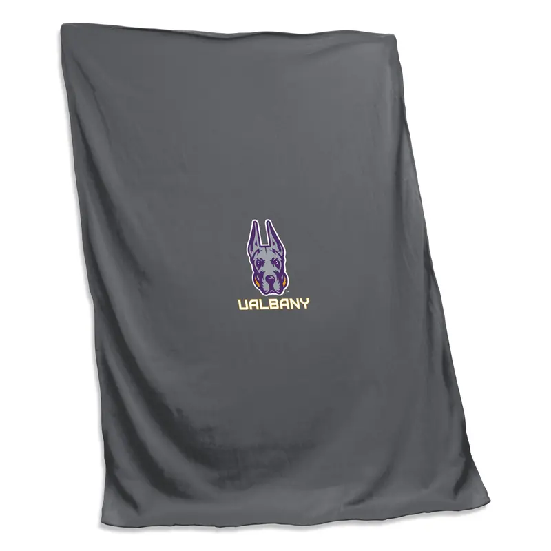Albany U Suny Charcoal Sweatshirt Blanket (Screened)