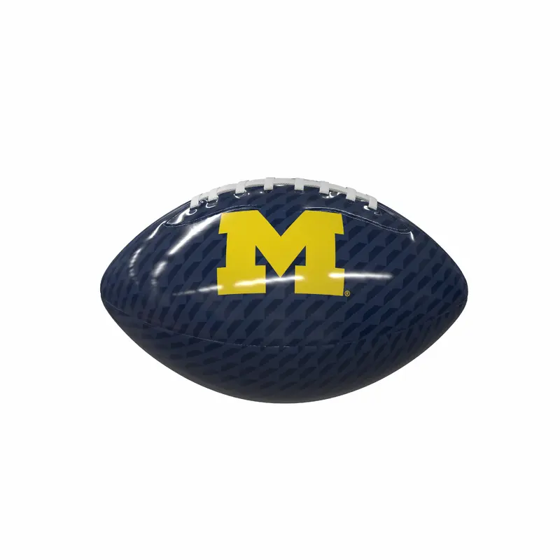 Michigan Carbon Fiber Mini Size Glossy Football
