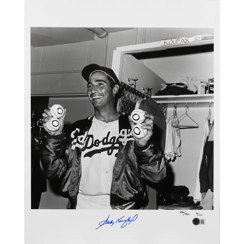 Dodgers Sandy Koufax Authentic Signed 16x20 Photo Auto Graded 10! BAS #AE18215