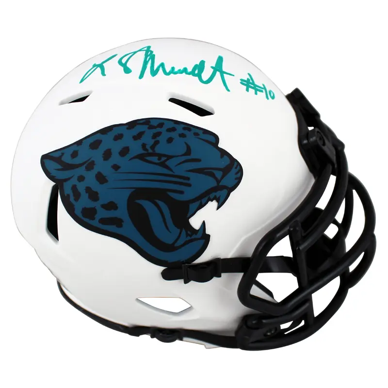 Jaguars Laviska Shenault Jr. Authentic Signed Lunar Speed Mini Helmet BAS Wit