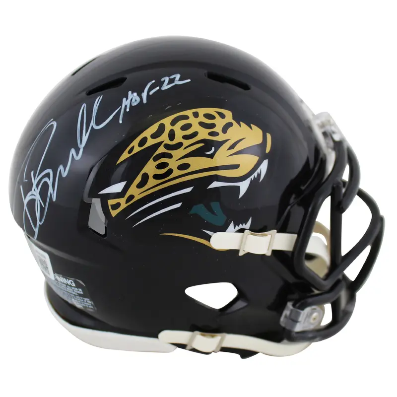 Jaguars Tony Boselli "HOF 22" Signed 95-12 TB  Speed Mini Helmet BAS Witnessed
