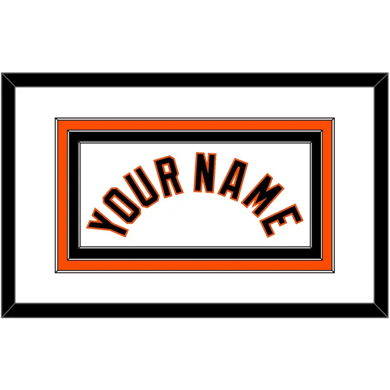Baltimore Name - Home White (1998-2003) - Triple Mat 1