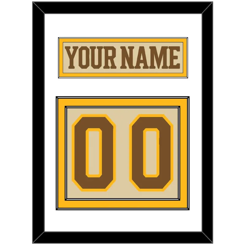 Boston Nameplate & Number (Back) - Centennial Alternate Cream - Double Mat 2