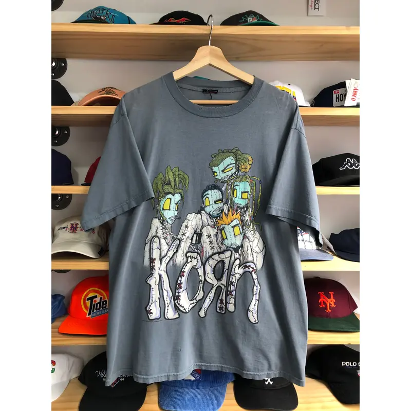 Vintage 1999 Korn Cartoon Band Tee Size Large