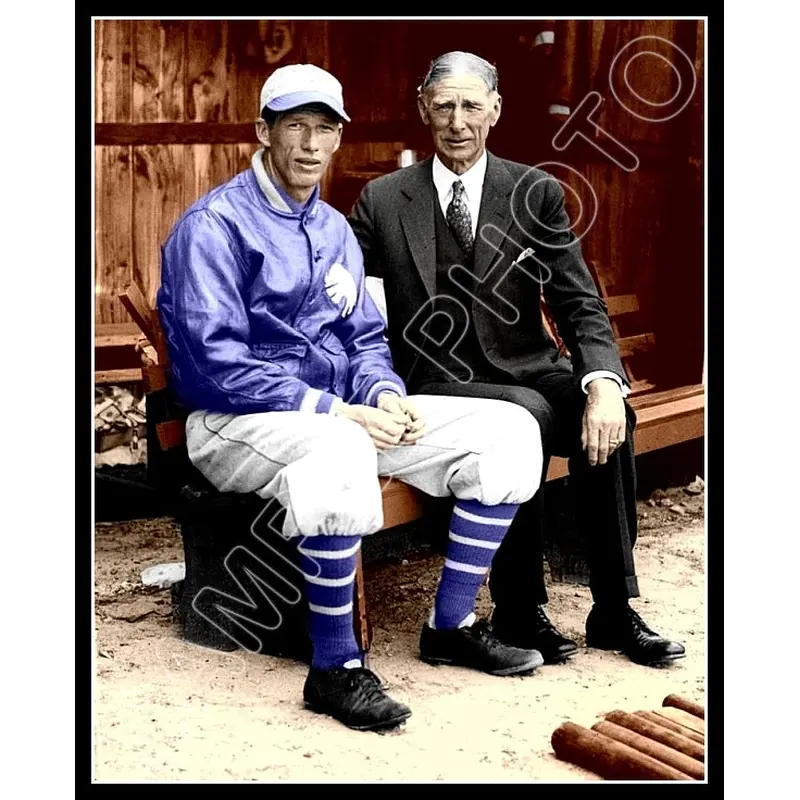 Lefty Grove Connie Mack Colorized 8X10 Photo - 1941 Philadelphia Athletics A's - 1852