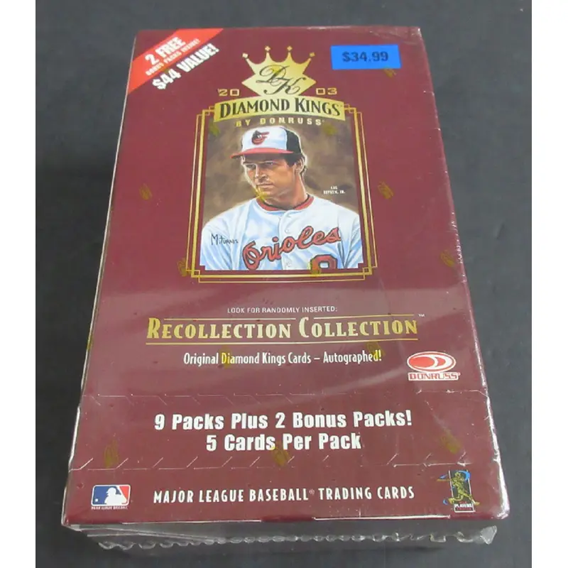 2003 Donruss Diamond Kings Baseball Blaster Box (11/5)