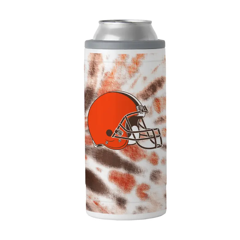 Cleveland Browns 12oz Tie Dye Slim Can Coolie